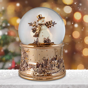 100MM Revolving Snowman Blowing Snow Globe