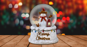 Frosty the Wrangler Musical Snow Globe