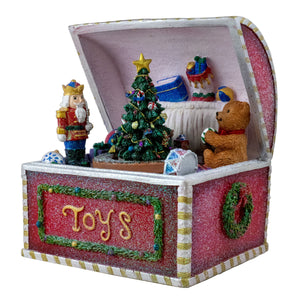 Christmas Toy Box Revolving Tree Figurine San Francisco Music Box Company Collectible 850060057076