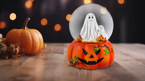 Halloween Ghosts Musical Water Globe San Francisco Music Box Company Collectible 850060057113