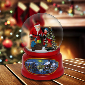 Santa w/ Kids Snow Globe