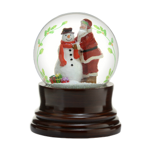 Musical Santa W/Snowman