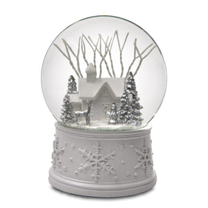 100MM White Christmas Snow Globe