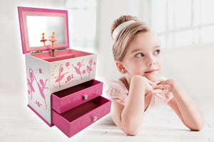2 Drawer Ballerina Dancer Music Box