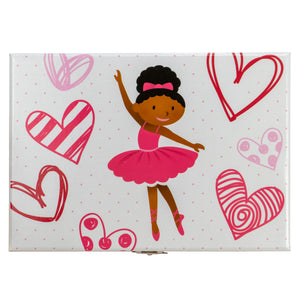 Ballerina with Hearts Music Box