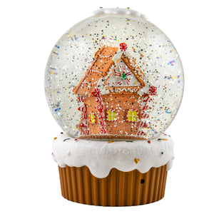 120 MM Gingerbread House Musical Water Globe