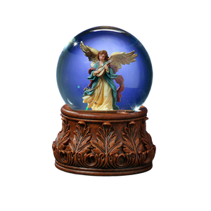 Angel Playing Mandolin Water Globe