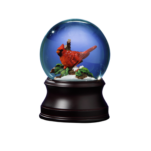 Holiday Cardinal Snow Globe