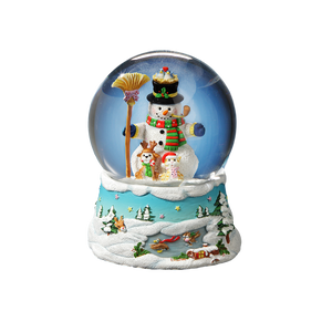 Gary Patterson "Happy Holidays" Snowman Snow Globe