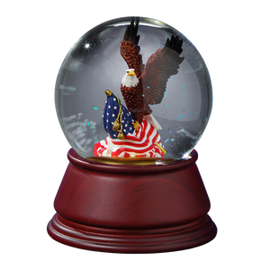 American Eagle Water Globe The San Francisco Music Box Company Collectible 842970050162