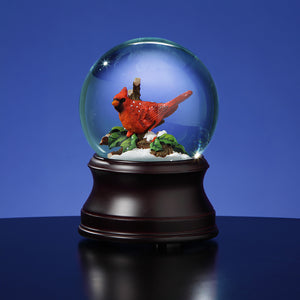 Holiday Cardinal Snow Globe