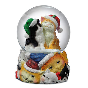 Christmas Cats Snow Globe