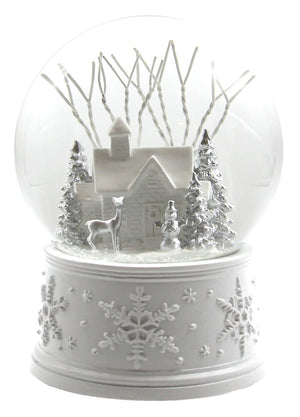 100MM White Christmas Snow Globe