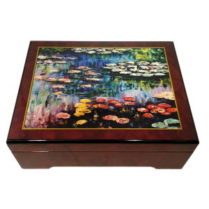 Monet Water Lilies pink The San Francisco Music Box Company Collectible 078776134700