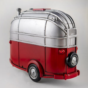 Musical Snowman in a Camper Decoration San Francisco Music Box Company Collectible