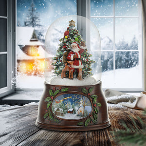 Musical Santa W/Tree