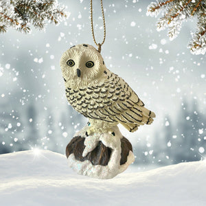 Snowy Owl Ornament San Francisco Music Box Company Collectible