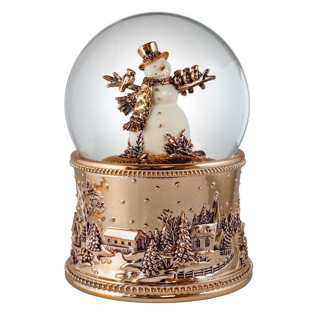 100MM Revolving Snowman Blowing Snow Globe - San Francisco Music