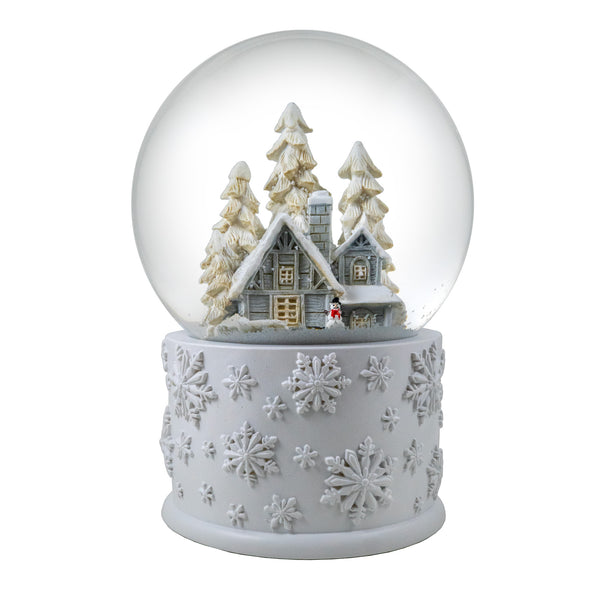 120mm Snowy White Home Scene Snow Globe - San Francisco