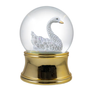 100mm Gold Swan Water Globe