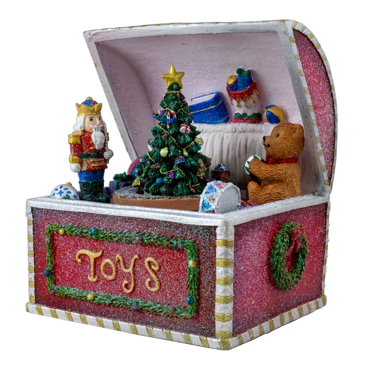 Christmas Toy Box Revolving Tree Figurine