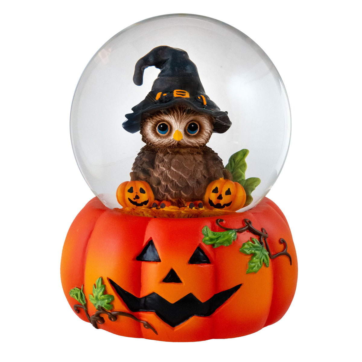 Halloween Owl Musical Water Globe