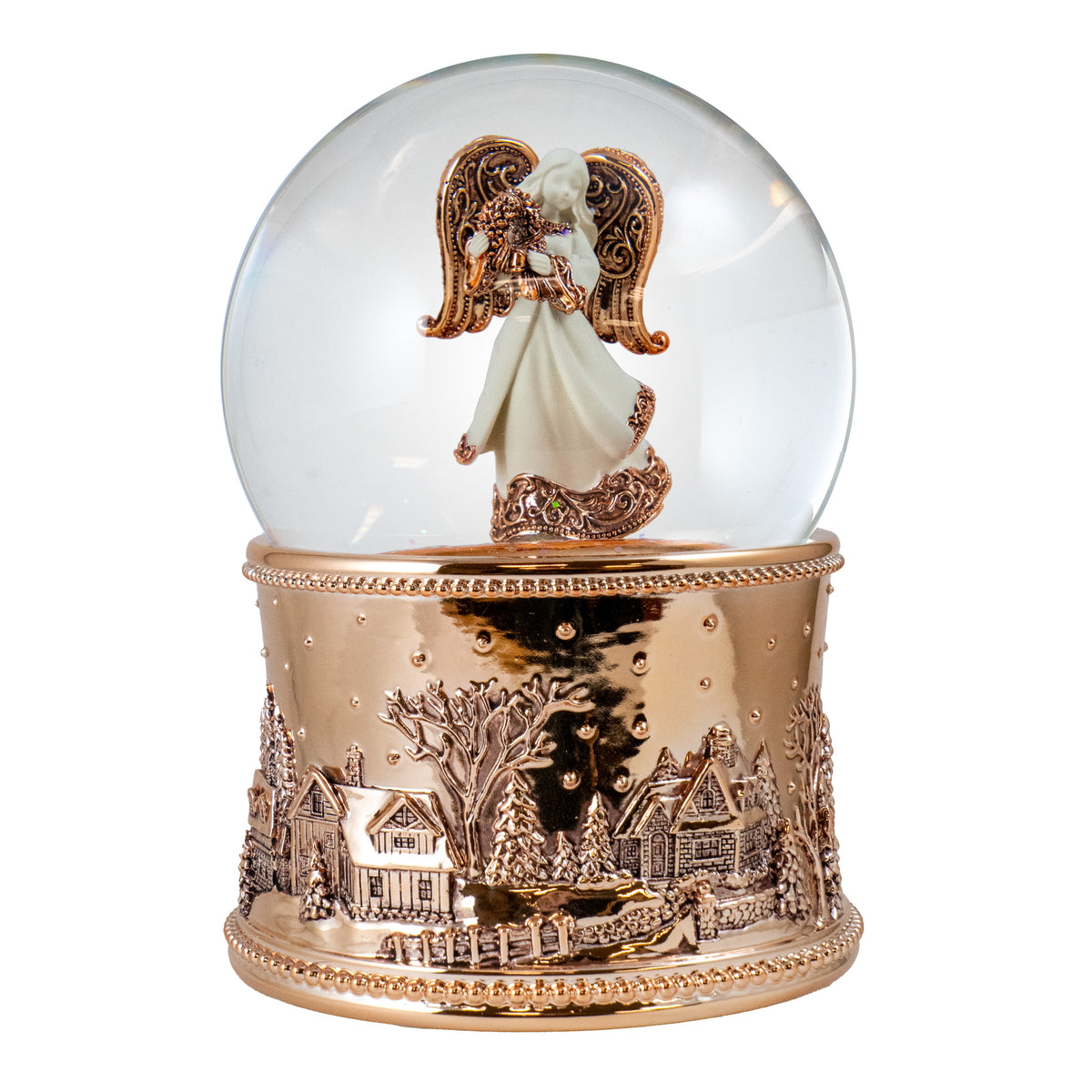 Angel Revolving Musical Snow Globe with Blower