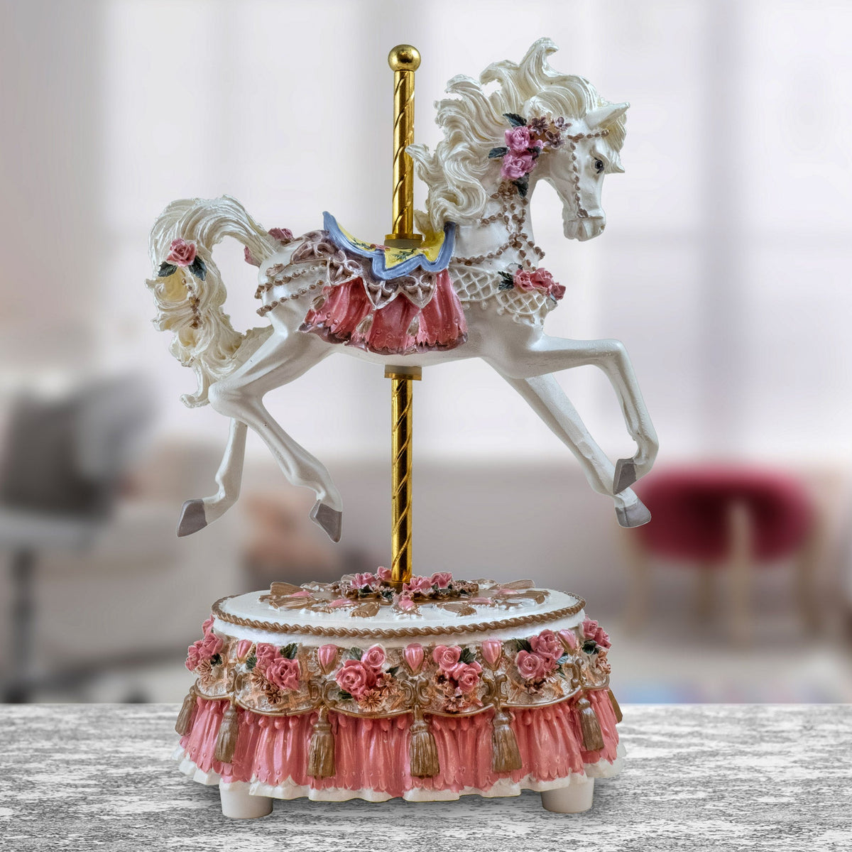 Revolving Carousel Figurine