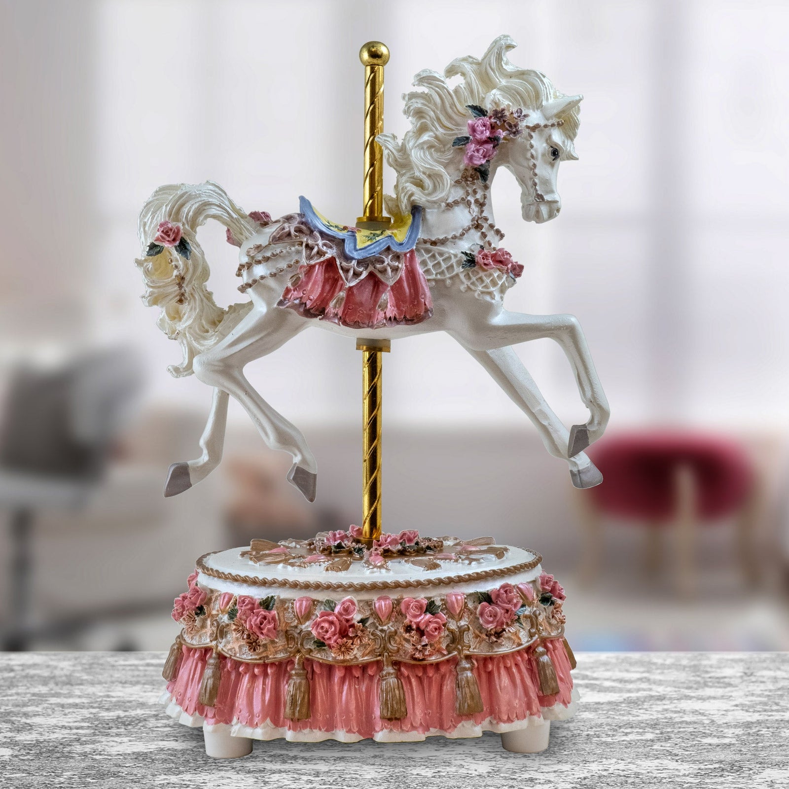 Revolving Carousel Figurine