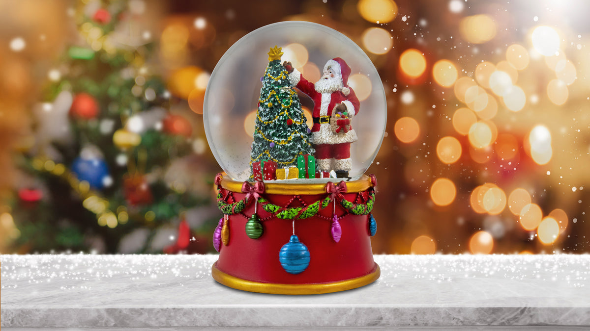 Santa's Christmas Surprise Water Globe