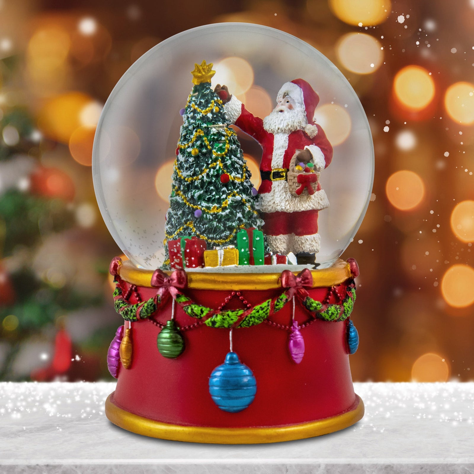 Santa's Christmas Surprise Water Globe