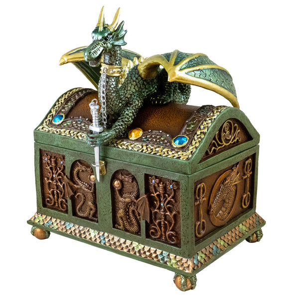 Dragon Hinged Keepsake Musical Trinket Box - San Francisco Music Dragon Hinged Keepsake Musical Trinket Box - San Francisco Music