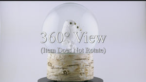 White Owl Babies 120MM Snow Globe