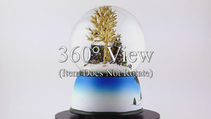 Winter Cottage with Carolers 100mm SnowGlobe