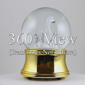 100mm Gold Swan Water Globe