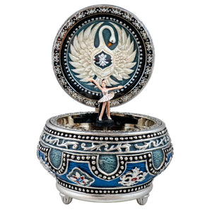 Swan Lake Hinged Hinged Musical Trinket Box San Francisco Music Box Company Collectible 850060057021