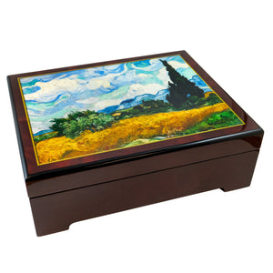 Wheat Field with Cypresses Musical Jewelry Box San Francisco Music Box Company Collectible 850060057007