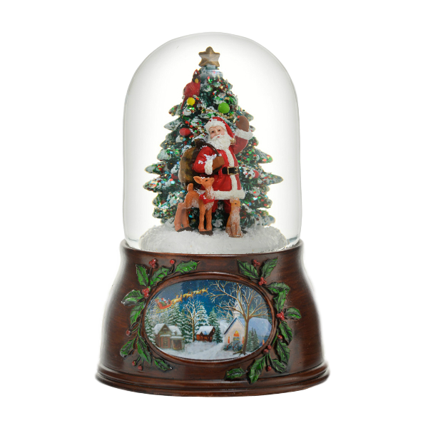 Musical Santa W/Tree