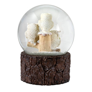 100 MM Joy Musical Owl Snow Globe San Francisco Music Box Company Collectible