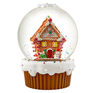 120 MM Gingerbread House Musical Water Globe San Francisco Music Box Company Collectible