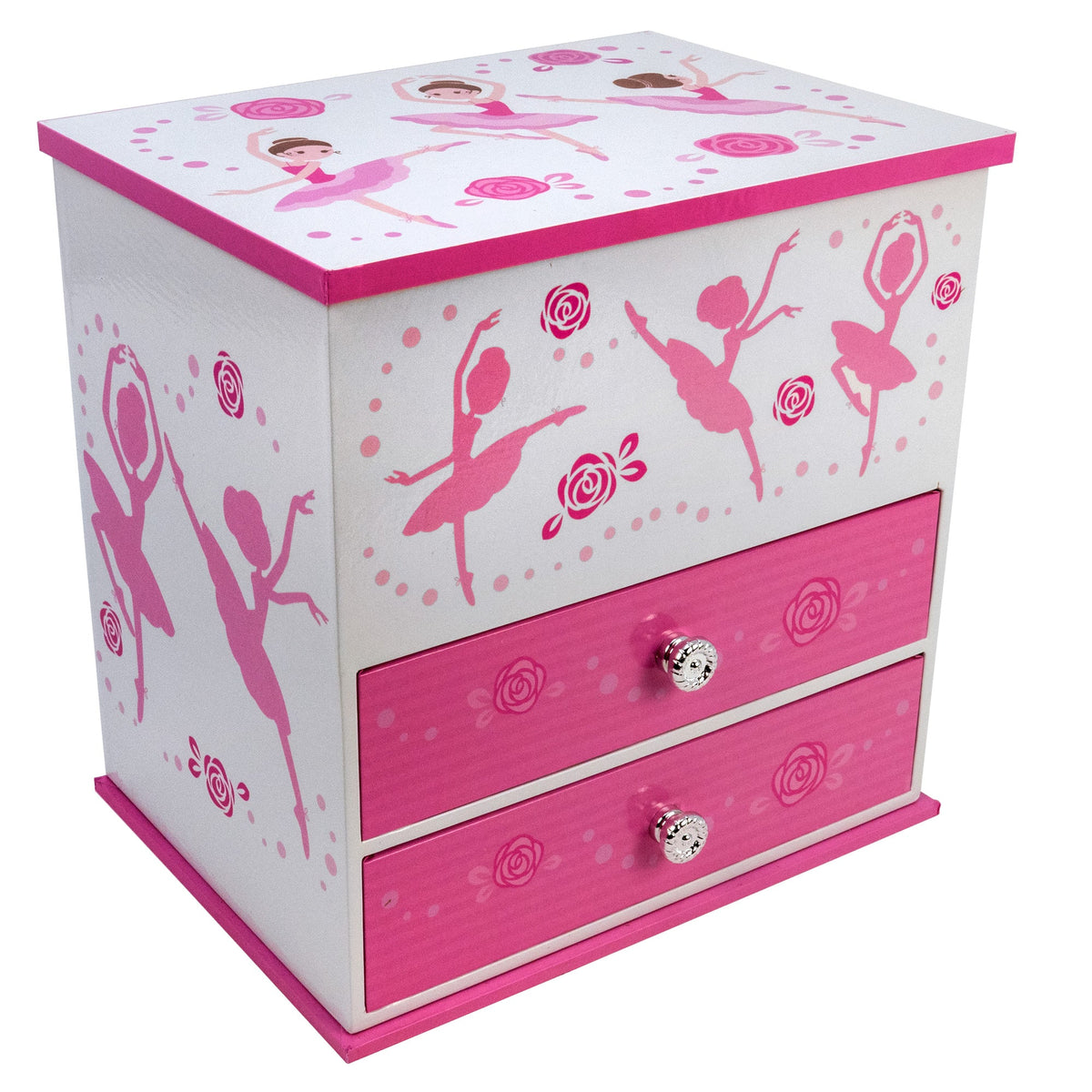 2 Drawer Ballerina Dancer Music Box San Francisco Music Box Company Collectible