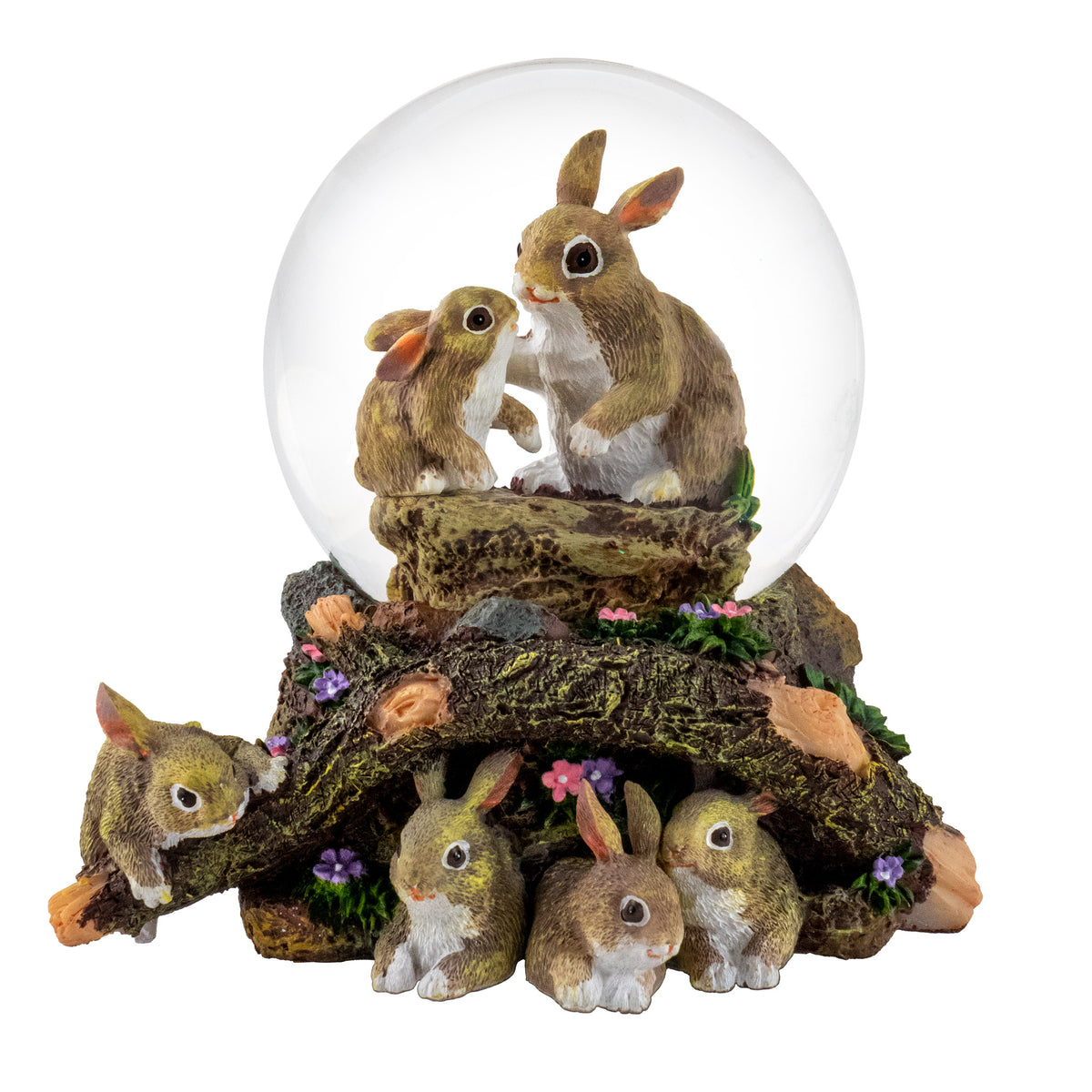 85 MM Bunny Family Playmates Water Globe