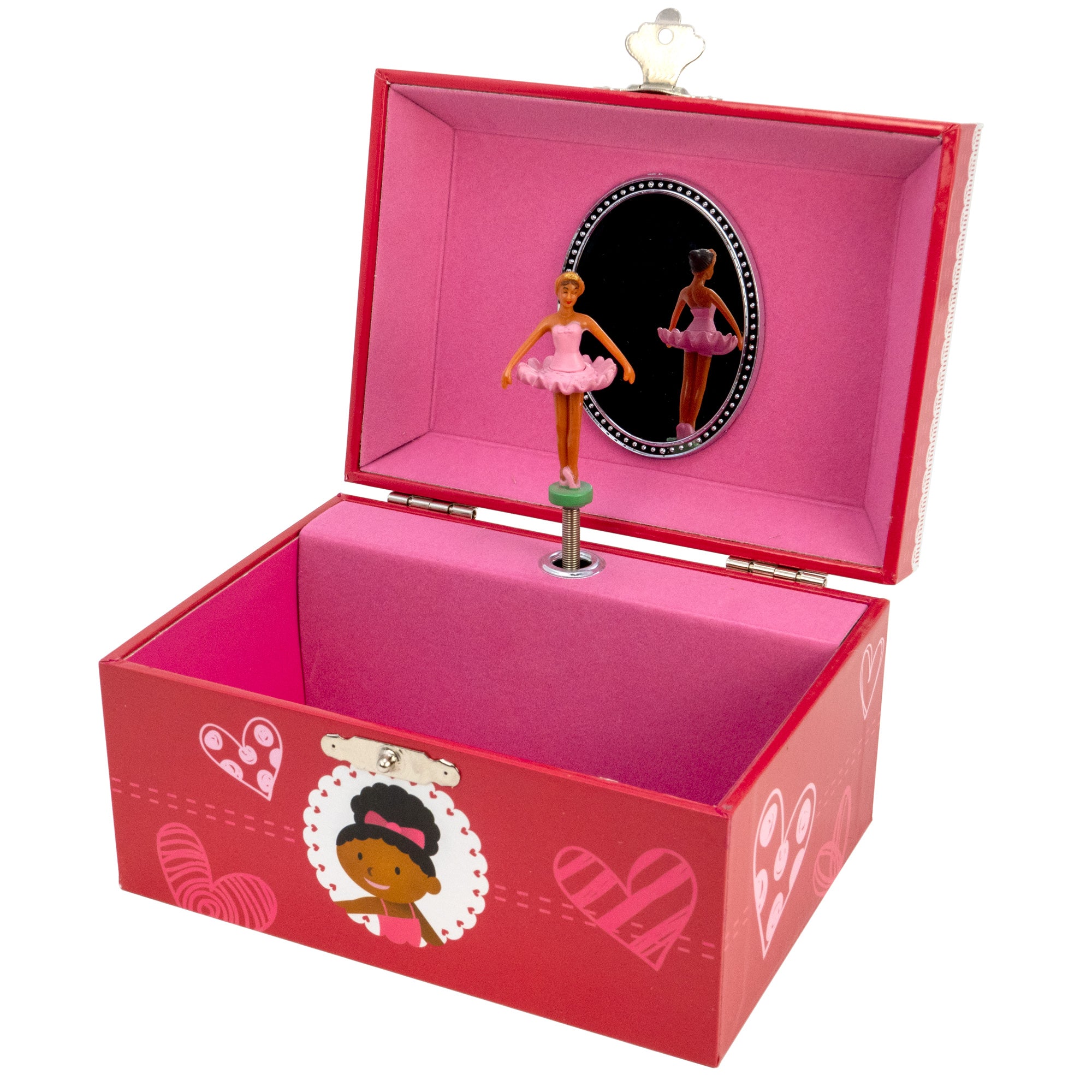 Ballerina with Hearts Music Box