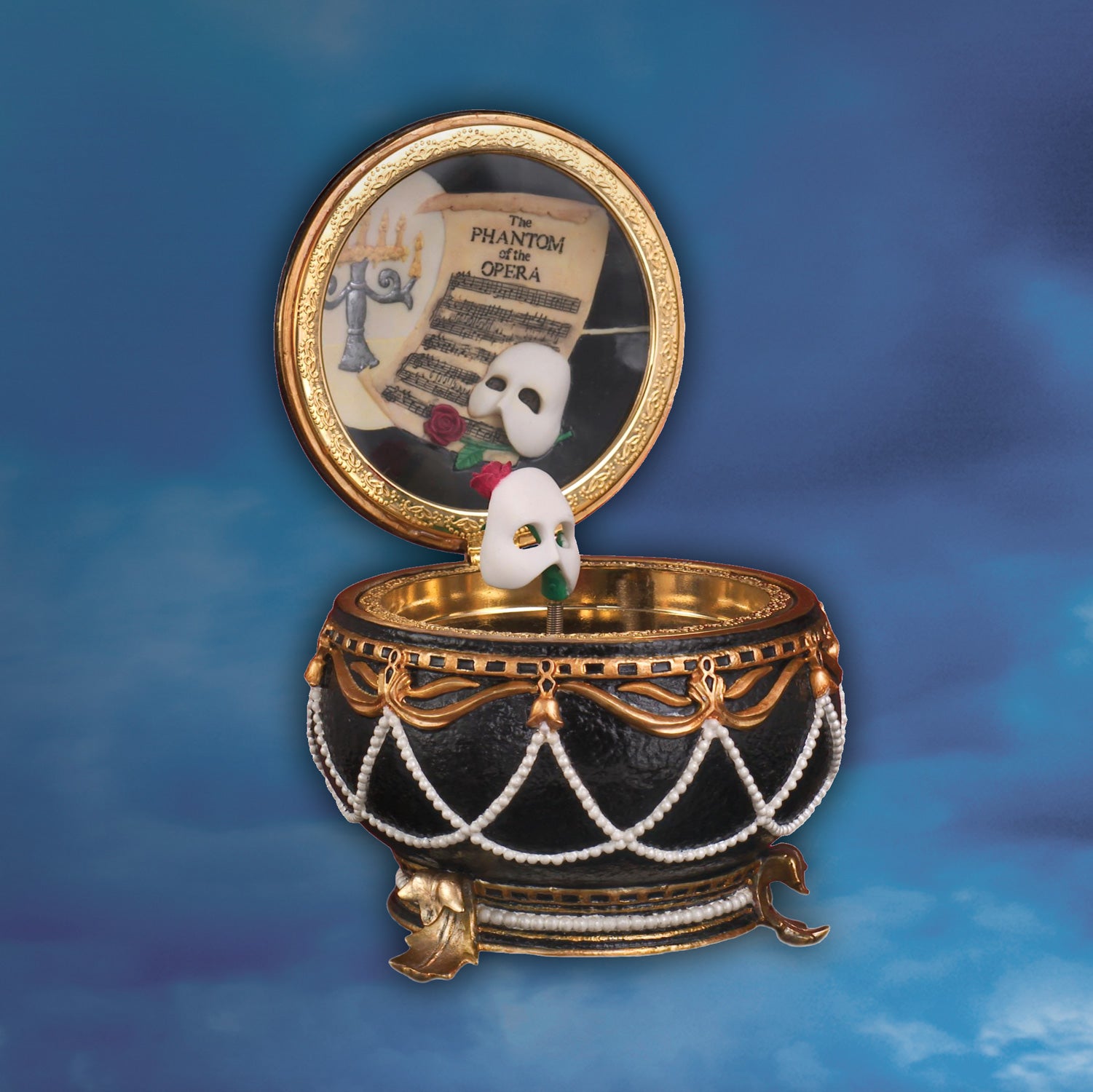 The Phantom™ Musical Hinged Trinket Box