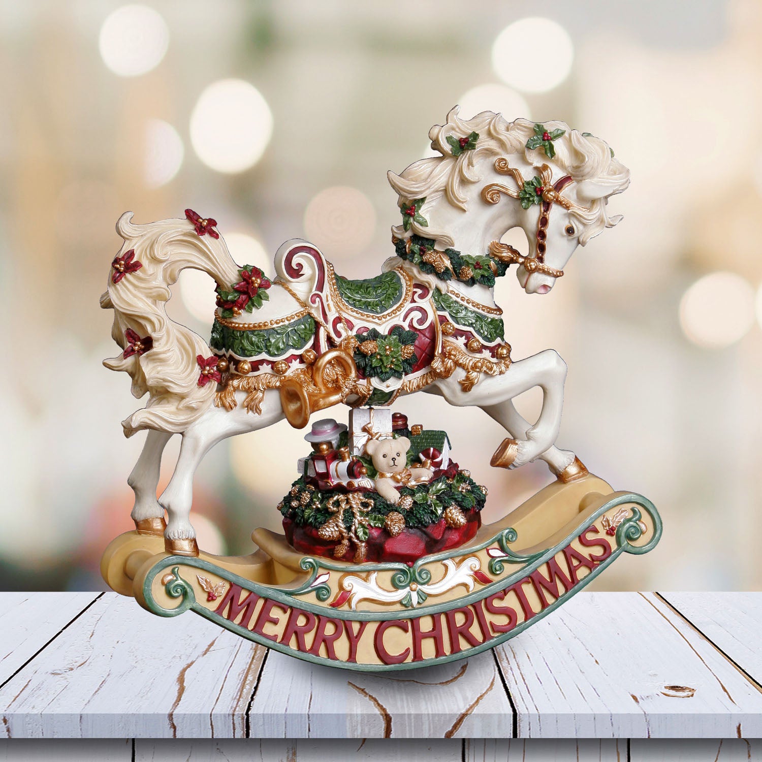 Christmas Rhapsody Rocking Horse Fig 8"
