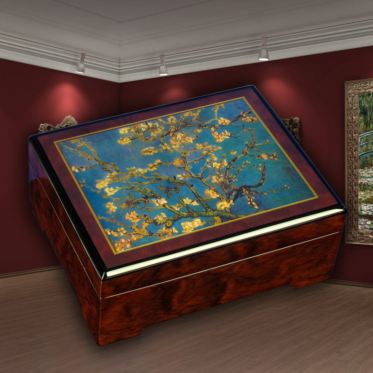 Van Gogh Almond Blossom Musical Jewelry Box