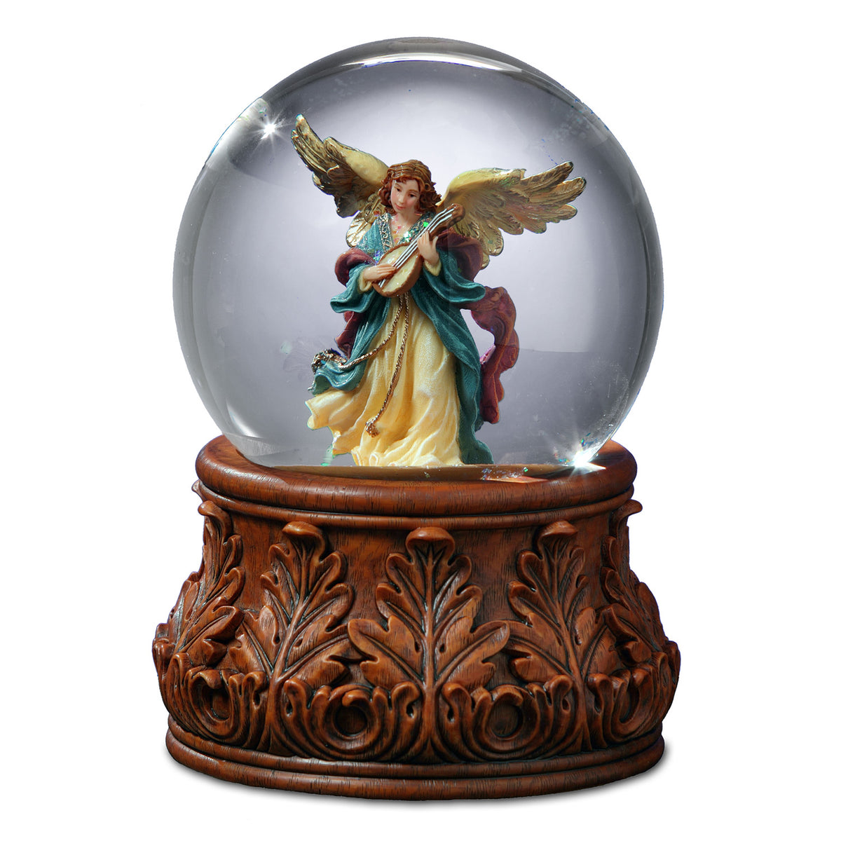 Angel Playing Mandolin Water Globe