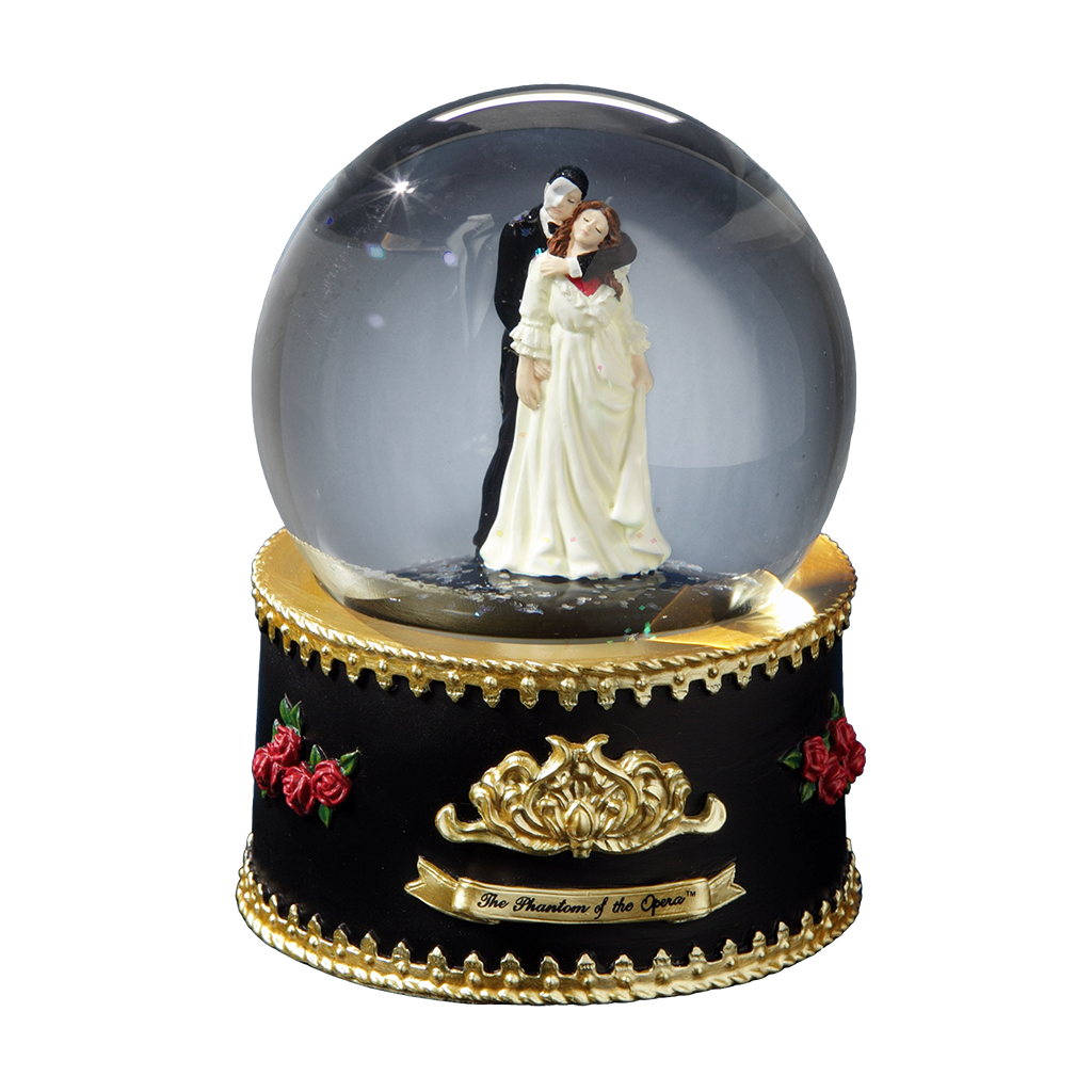 Phantom & Christine Rotating Water Globe