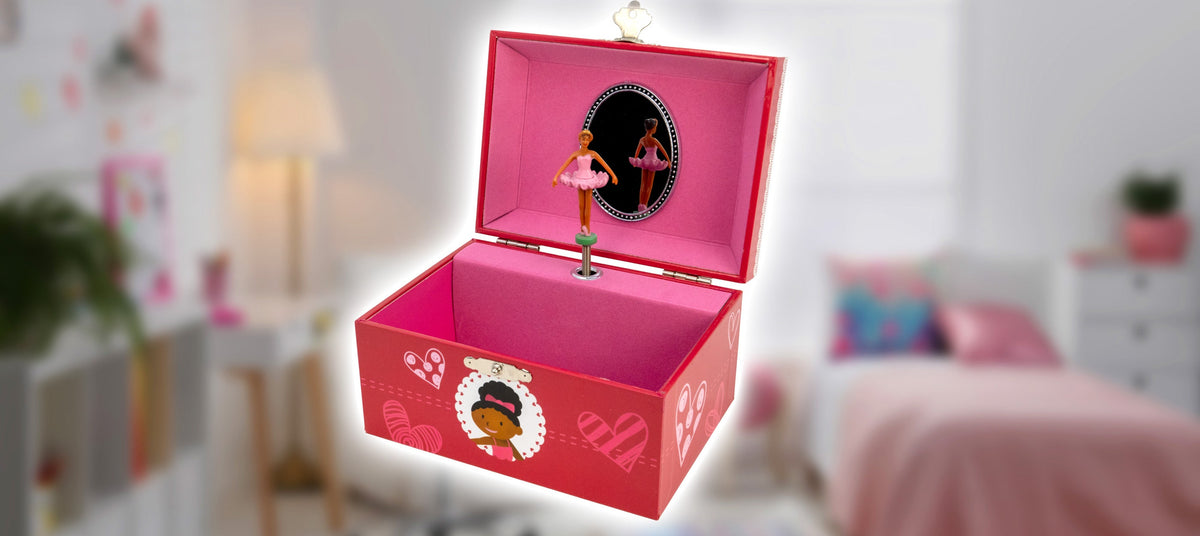 Ballerina with Hearts Music Box San Francisco Music Box Company Collectible