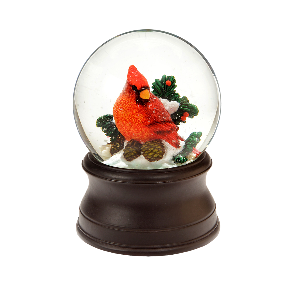 Cardinal Snow Globe The San Francisco Music Box Company Collectible 842970053194